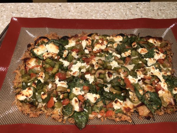 Zero Carb Keto Pizza Crust - zero carb deep dish chicken crust pizza - Perfectly Baked With Toppings