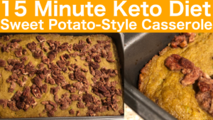 Keto Sweet Potato-Style Casserole | Candied Pecan Topping | Keto Thanks Giving Recipe | Keto Holiday Recipe | Typically Keto